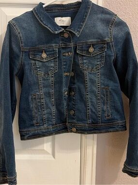 KanCan Dark Blue Denim Jean Jacket